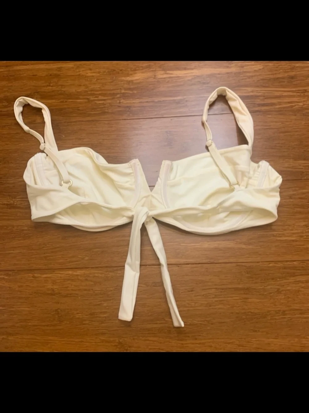 Lot of 2 Monday swimwear V XL bikini clovelly tops ivory and leopard print